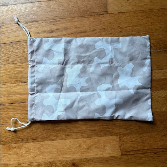 DAGNE DOVER Tan White Drawstring Small Dustbag - Picture 2 of 2